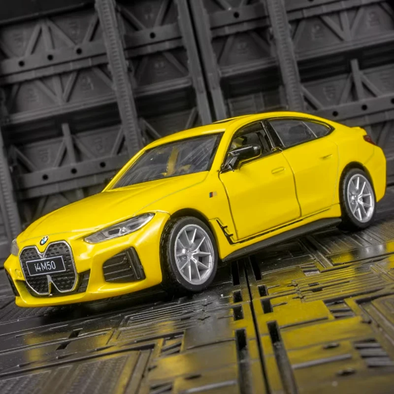 BMW i4 M50 Diecast Model 1:34 Scale in Blue 5 BMW i4 M50 Diecast Model 1:34 Scale in Blue - Image 5