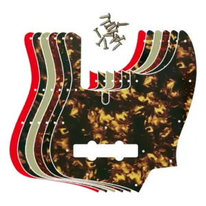 Flame Pattern Pickguard for 5-String Jazz Bass