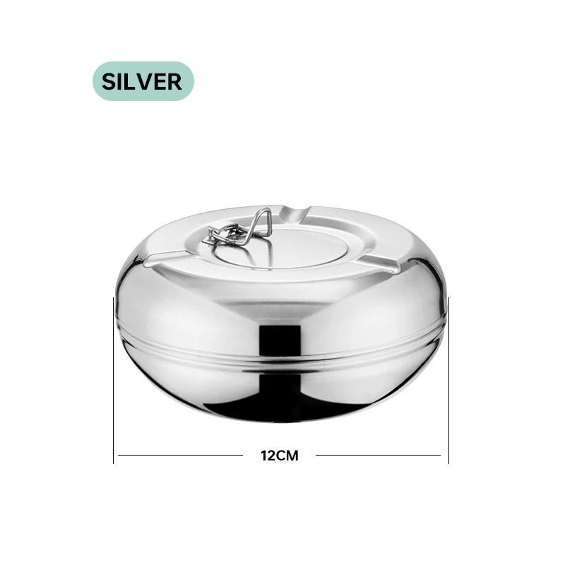 Modern Stainless Steel Windproof Ashtray 7 Modern Stainless Steel Windproof Ashtray - Image 7
