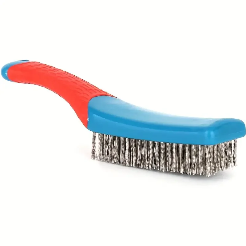 Blue Stainless Steel Wire Brush for Rust Removal 5 Blue Stainless Steel Wire Brush for Rust Removal - Image 5