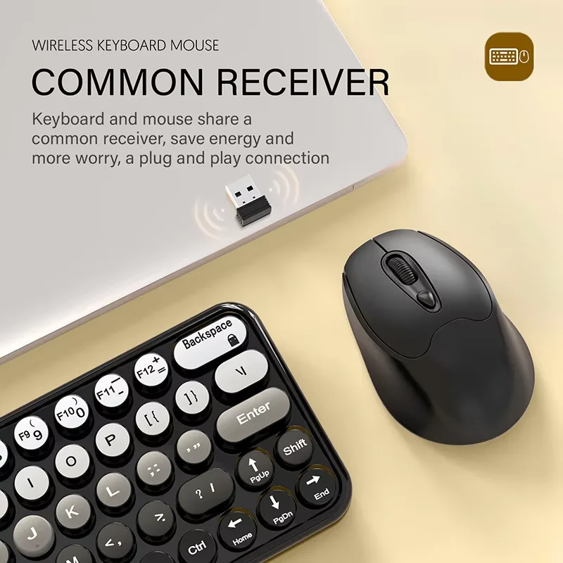 Vintage Wireless Keyboard and Mouse Set 4 Vintage Wireless Keyboard and Mouse Set - Image 4