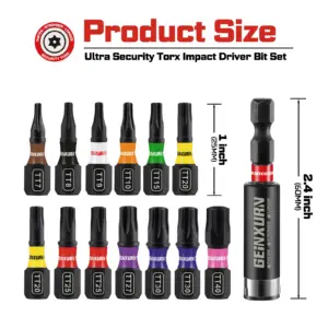 Impact Bit Set with Color Coding and Magnetic Holder 10 S0eeab058a3e0417c8f6bf2966921fdbb0