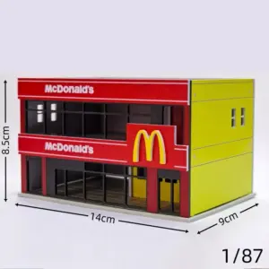 Miniature Modern McDonald's Restaurant Model in 1:64-150 16 S0f119e9cfeb940cbb136dd63a862d6aao