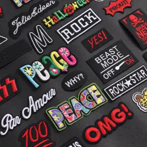 Vibrant Iron-On Patches for Clothing and Bags