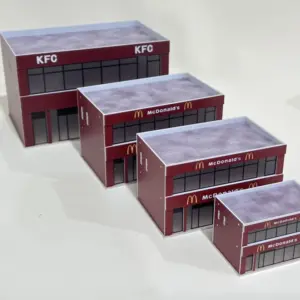 Miniature Modern McDonald's Restaurant Model in 1:64-150 12 S0f6b497663c84e3e94da9c6ec6c8f830M