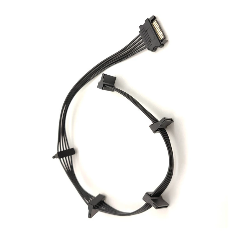 SATA Power Splitter Cable 15-pin Male to 5 Female 5 SATA Power Splitter Cable 15-pin Male to 5 Female - Image 5