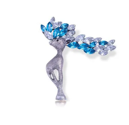 Deer Brooch with Crystalline Antlers 3 Deer Brooch with Crystalline Antlers - Image 3