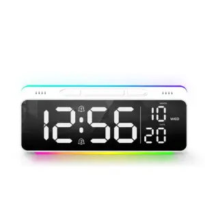 Modern LED Digital Alarm Clock with Mood Light 15 S0f9b40562303428baf311b173451e9cbt