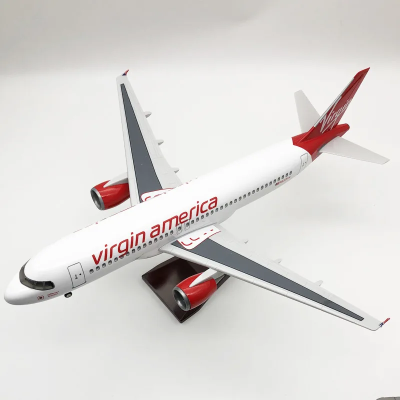 Virgin America Airbus A320 Model 46cm with LED Option 5 Virgin America Airbus A320 Model 46cm with LED Option - Image 5