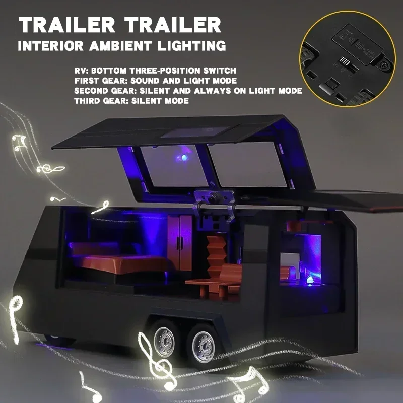 1:32 Diecast Pickup Trailer with Sound & Lights 3 1:32 Diecast Pickup Trailer with Sound & Lights - Image 3