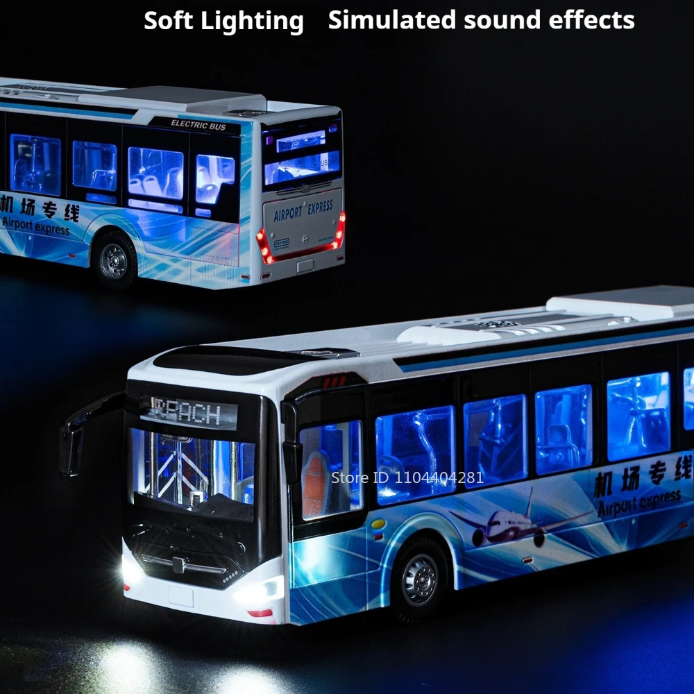 Diecast Electric Airport Bus Model 1:42 Scale 4 Diecast Electric Airport Bus Model 1:42 Scale - Image 4