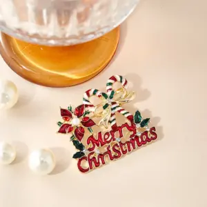 Festive Christmas Elk Brooch in Metallic Finishes 14 S1010db4f4f2943b6aba72432d941bb7e4