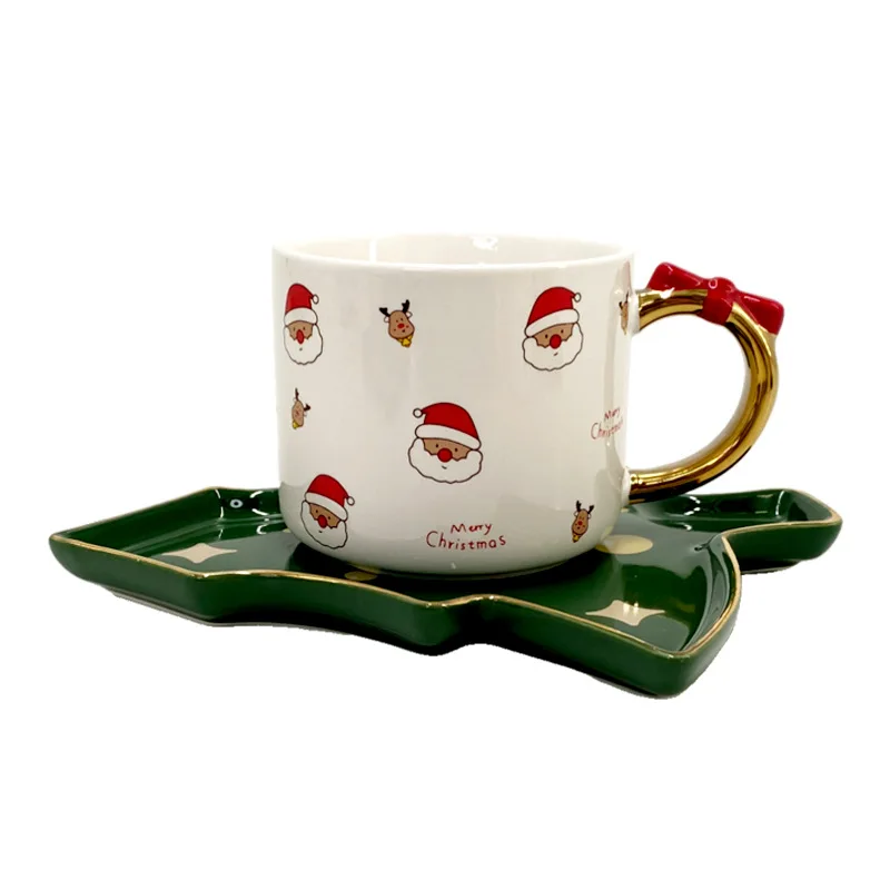 Festive Christmas Tree Ceramic Coffee Set 5 Festive Christmas Tree Ceramic Coffee Set - Image 5