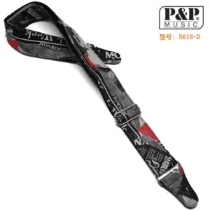 British Flag Guitar Strap with Urban Design 19 S10389eb2b5934fa388bf913d03df9ea4x