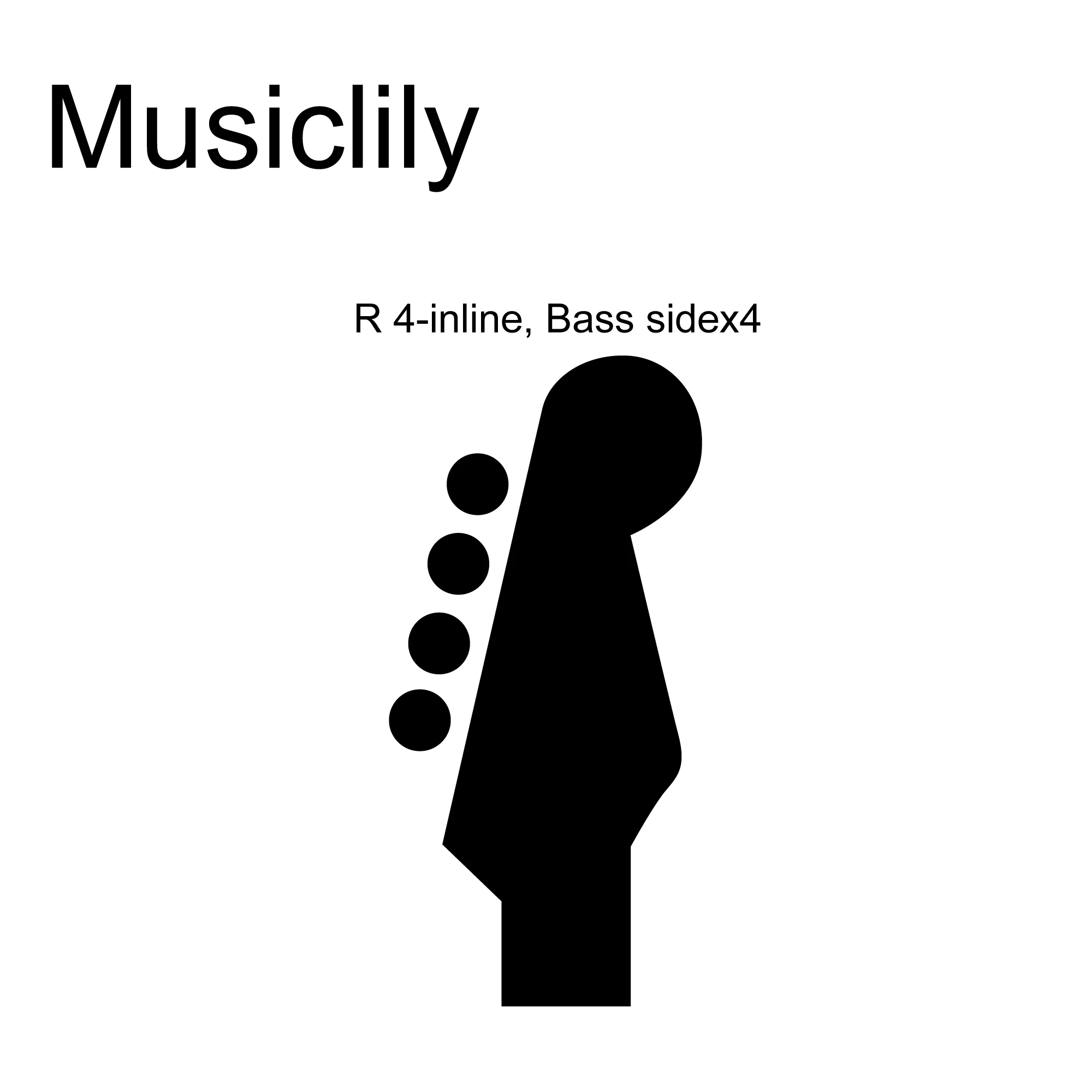 Black Alloy Electric Bass Tuners for 4-String Guitars 3 Black Alloy Electric Bass Tuners for 4-String Guitars - Image 3