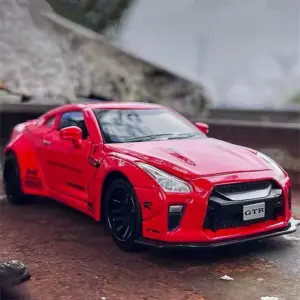Nissan GTR R35 1:32 Alloy Model Black 12 S10692a9f1e884e4895b9b4bc66395e41a