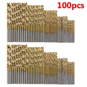 Titanium-Coated Drill Bit Set for Precision 18 S1072d31c60b84596bc68dd3a2fa28002m