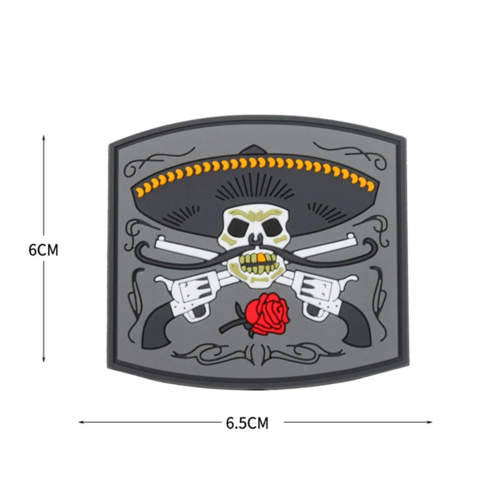 Edgy Skull & Wolf PVC Patch for Gear 7 Edgy Skull & Wolf PVC Patch for Gear - Image 7