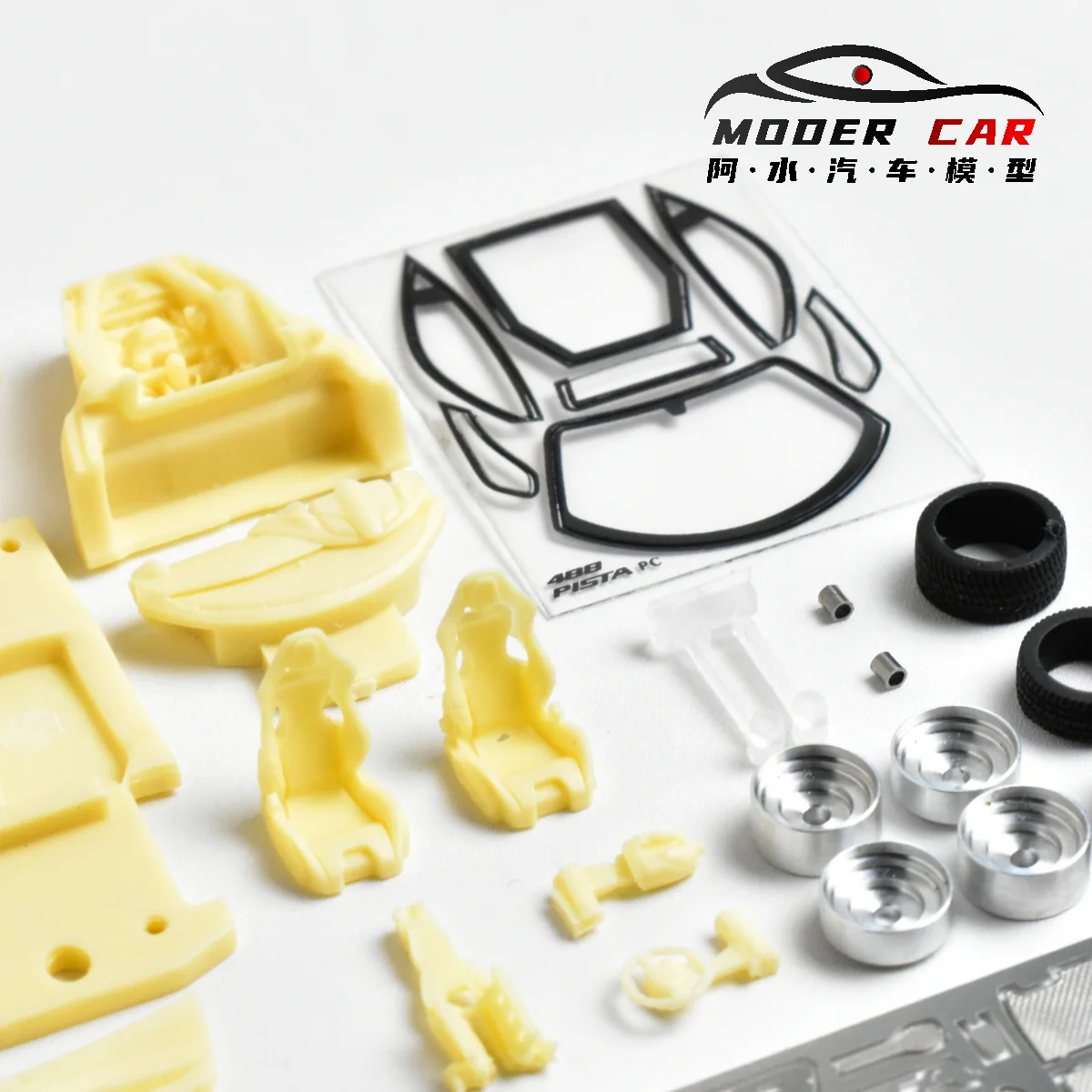 Ferrari 488 Resin Model in Black 1:64 Scale 4 Ferrari 488 Resin Model in Black 1:64 Scale - Image 4