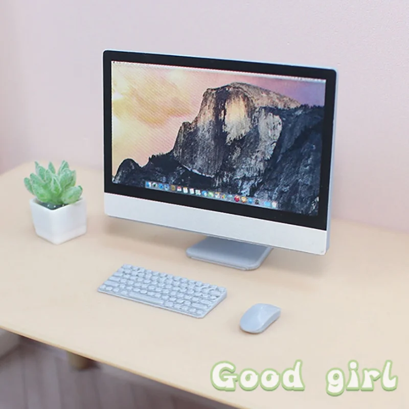 Miniature Desktop Computer Set for Dollhouses 3 Miniature Desktop Computer Set for Dollhouses - Image 3