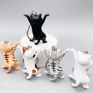 Colorful Cartoon Cat Keychain for Bags and Keys 15 S10e7924407264575a8947efedff609d7w