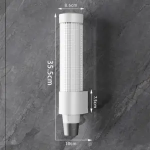 Modern Wall-Mounted Cup Dispenser in White or Black 18 S10f8f45ab10d4ff78e72941bfe87dd2eD