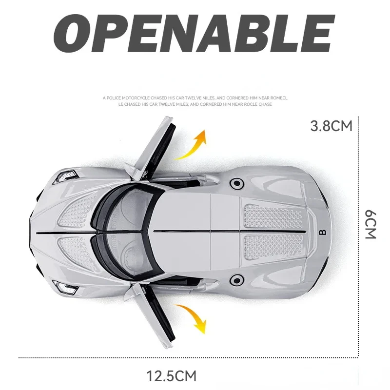 Bugatti 1:36 Scale Diecast Model Car 2 Bugatti 1:36 Scale Diecast Model Car - Image 2