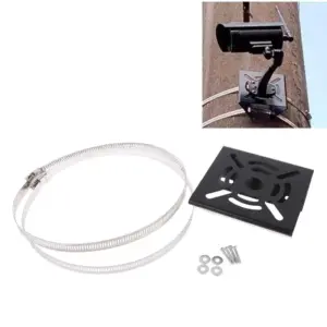 Universal outdoor pole mount bracket for surveillance cameras 9 S1158656f8c8c48998e77ae52b940f815Y