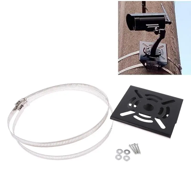 Universal outdoor pole mount bracket for surveillance cameras 2 Universal outdoor pole mount bracket for surveillance cameras - Image 2