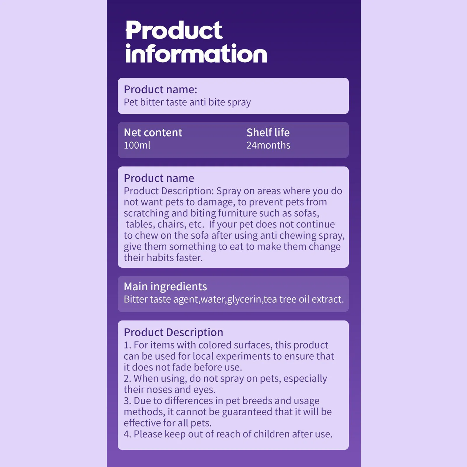 No Chew Pet Training Spray 100ML 5 No Chew Pet Training Spray 100ML - Image 5