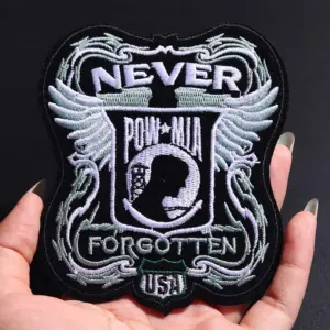 Punk Iron-On Patch with Soldier and Wings