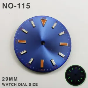 29mm Green Luminous Watch Dial for Seiko 2813, 8215 15 S11a5dc9ccbb54b719195d2c6355bb5e3U