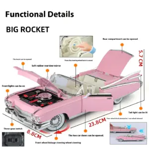1959 Cadillac Eldorado Diecast Model in Pink 15 S11ca97ef0c5846be86aaad3ef9f24f92Y