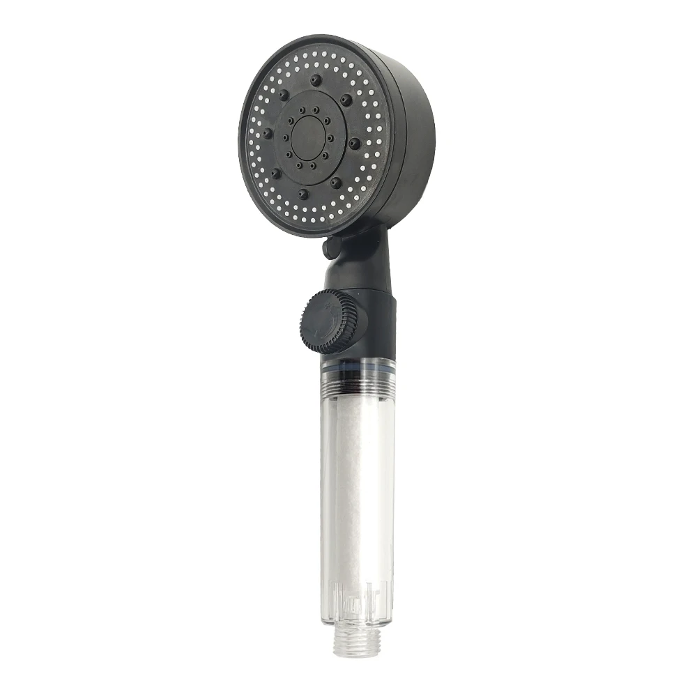 Black High-Pressure Shower Head with 5 Modes 8 Black High-Pressure Shower Head with 5 Modes - Image 8