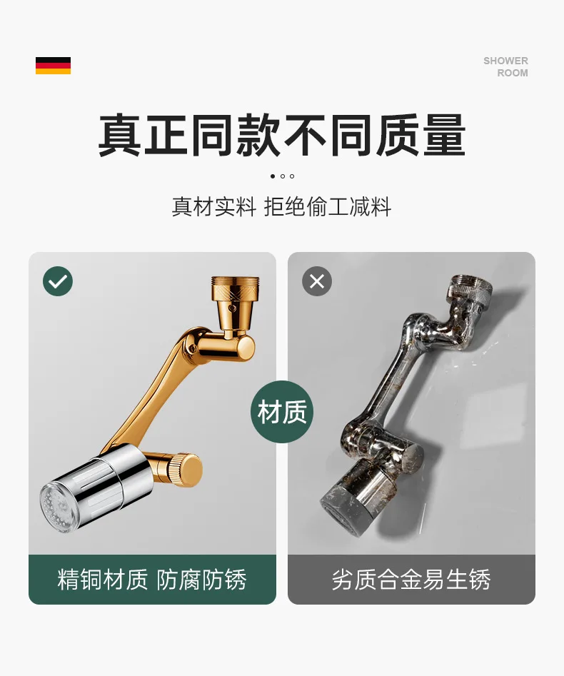 LED Kitchen Faucet Extender with 1440° Swivel 4 LED Kitchen Faucet Extender with 1440° Swivel - Image 4