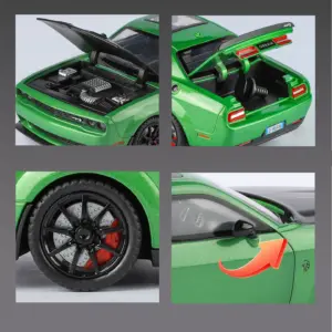 Green 1:24 Dodge Challenger SRT Hellcat Redeye Model 11 S1245a294e039465d871bdbbb02558b6eK