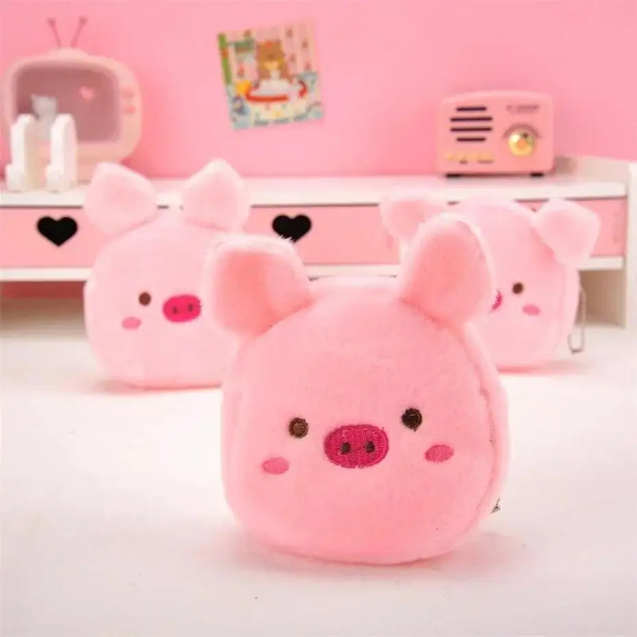 Pink Plush Pig Purse for Adults 6 Pink Plush Pig Purse for Adults - Image 6