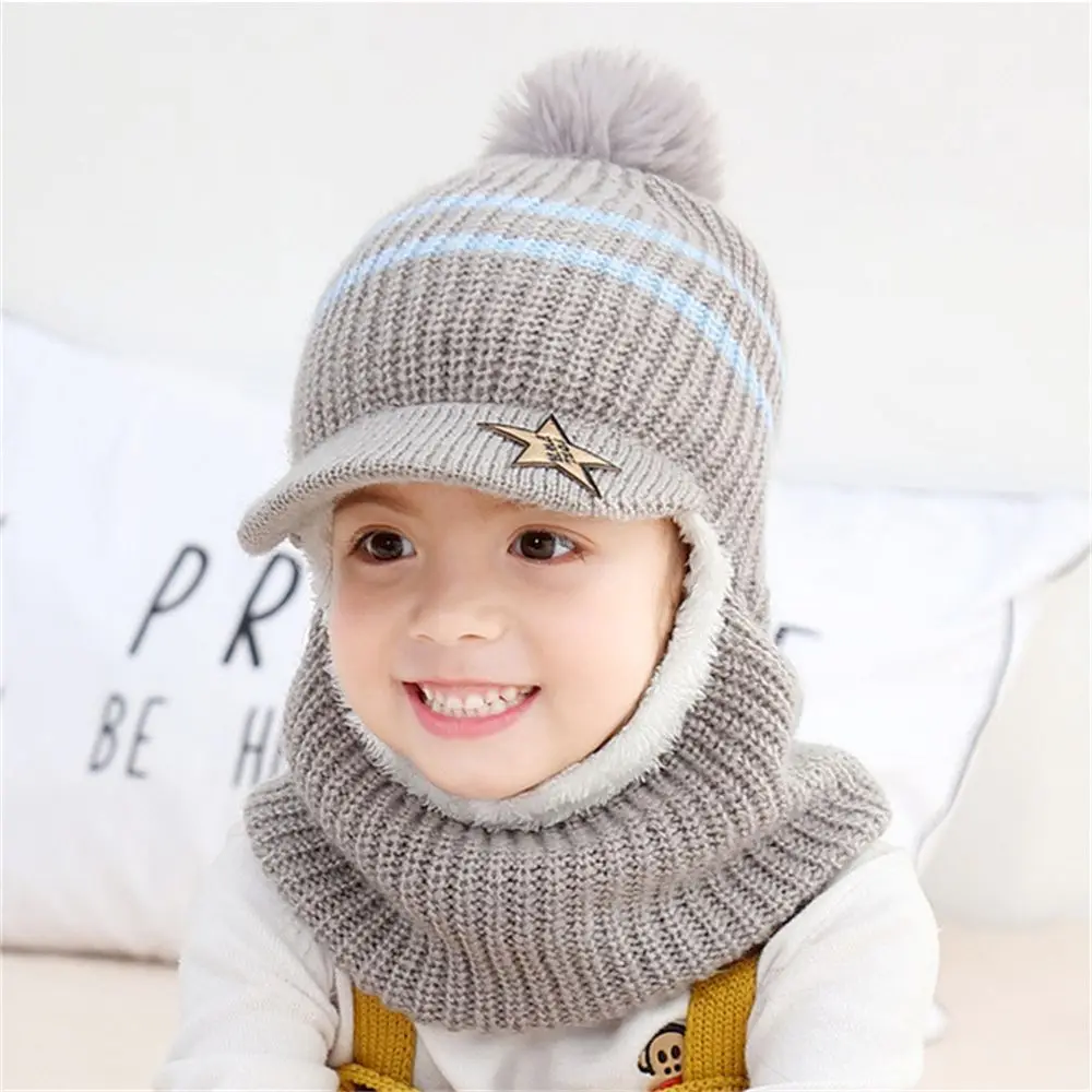 Kids Winter Beanie Hat with Cartoon Embellishment 2 Kids Winter Beanie Hat with Cartoon Embellishment - Image 2