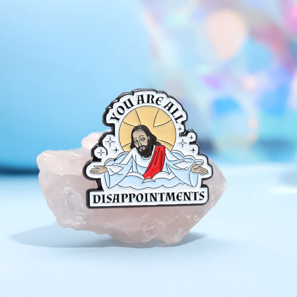 Disappointed Character Metal Brooch for Adults 4 Disappointed Character Metal Brooch for Adults - Image 4