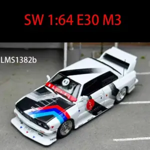 1/64 BMW E30 M3 Diecast Model with Decals 14 S128495379a7f4e909be81811d2714a72W