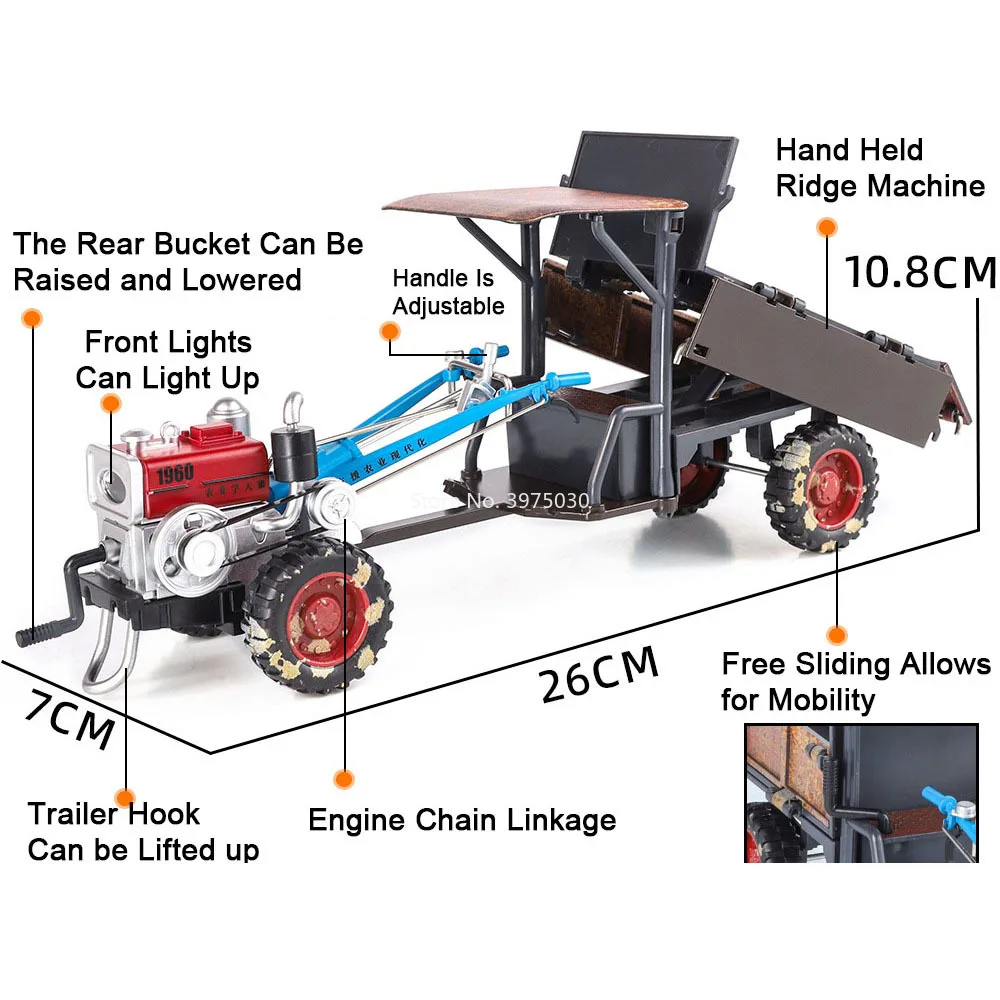 Blue 1:24 Scale Tractor Model for Collectors 2 Blue 1:24 Scale Tractor Model for Collectors - Image 2
