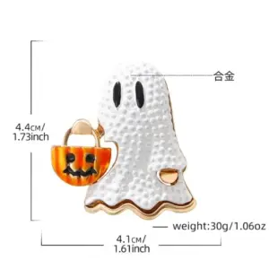 Halloween Ghost and Pumpkin Brooch XZ7413 6 S12a426f6469a4a618ca106966f84283dl