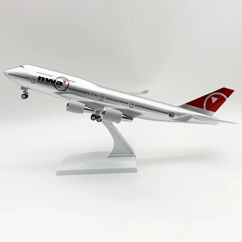 B747 Northwest 30cm Diecast Aircraft Model 2 B747 Northwest 30cm Diecast Aircraft Model - Image 2