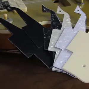 LP Guitar Pickguard and Chrome Bracket Set 12 S12de1319f44440f3b7cd2df470d3d047a