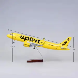 Spirit Airlines Airbus A320 Model 47CM with LED 8 S12e8112ce47342b88bbb6c3382d7b394L