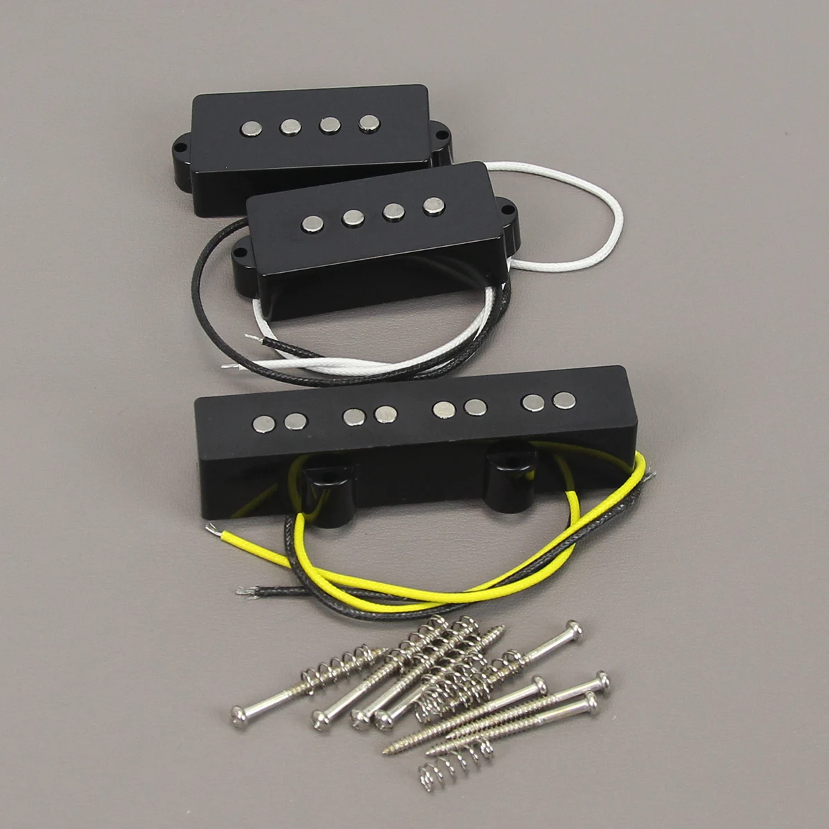 Black Precision and Jazz Bass Pickup Set 2 Black Precision and Jazz Bass Pickup Set - Image 2