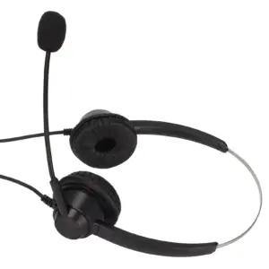 Black RJ9 Binaural Office Headset for Calls 9 S1304c47c5bd2439b88df128f994b00e72