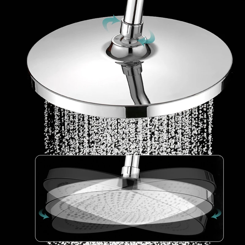 10-Inch Black Rainfall Ceiling Shower Head 3 10-Inch Black Rainfall Ceiling Shower Head - Image 3