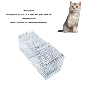 Foldable Steel Cat Cage for Small Cats 10 S1337b76b5ce647c688fec02956ed632f1