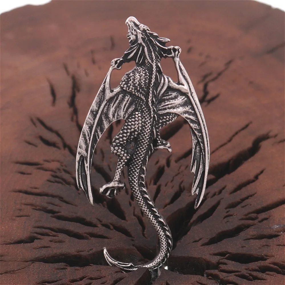 Vintage Gothic Pteranodon Brooch 6cm Alloy Design 2 Vintage Gothic Pteranodon Brooch 6cm Alloy Design - Image 2